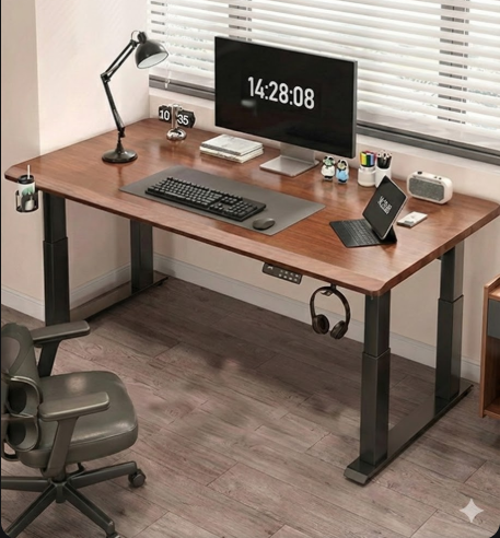 👉Free Installation👈 Dual Motor Electric Standing Desk (25mm) - 4 Metal Legs for Maximum Stability