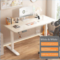 👉Free Installation👈 Electric Adjustable Standing Desk (18mm) – MDF Laminated Board Height Adjustable Table (White / Black / Oak / Walnut) | Multiple Sizes