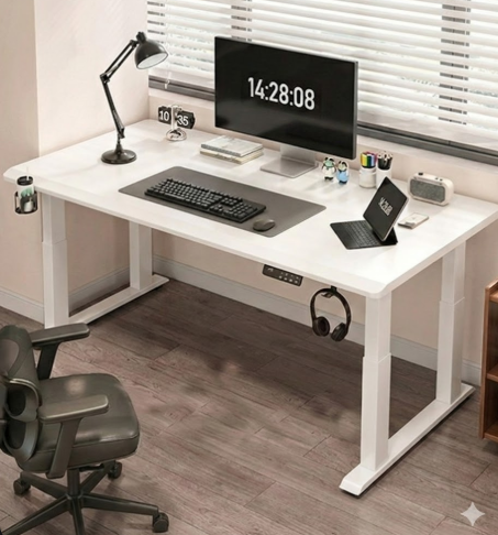 👉Free Installation👈 Dual Motor Electric Standing Desk (25mm) - 4 Metal Legs for Maximum Stability