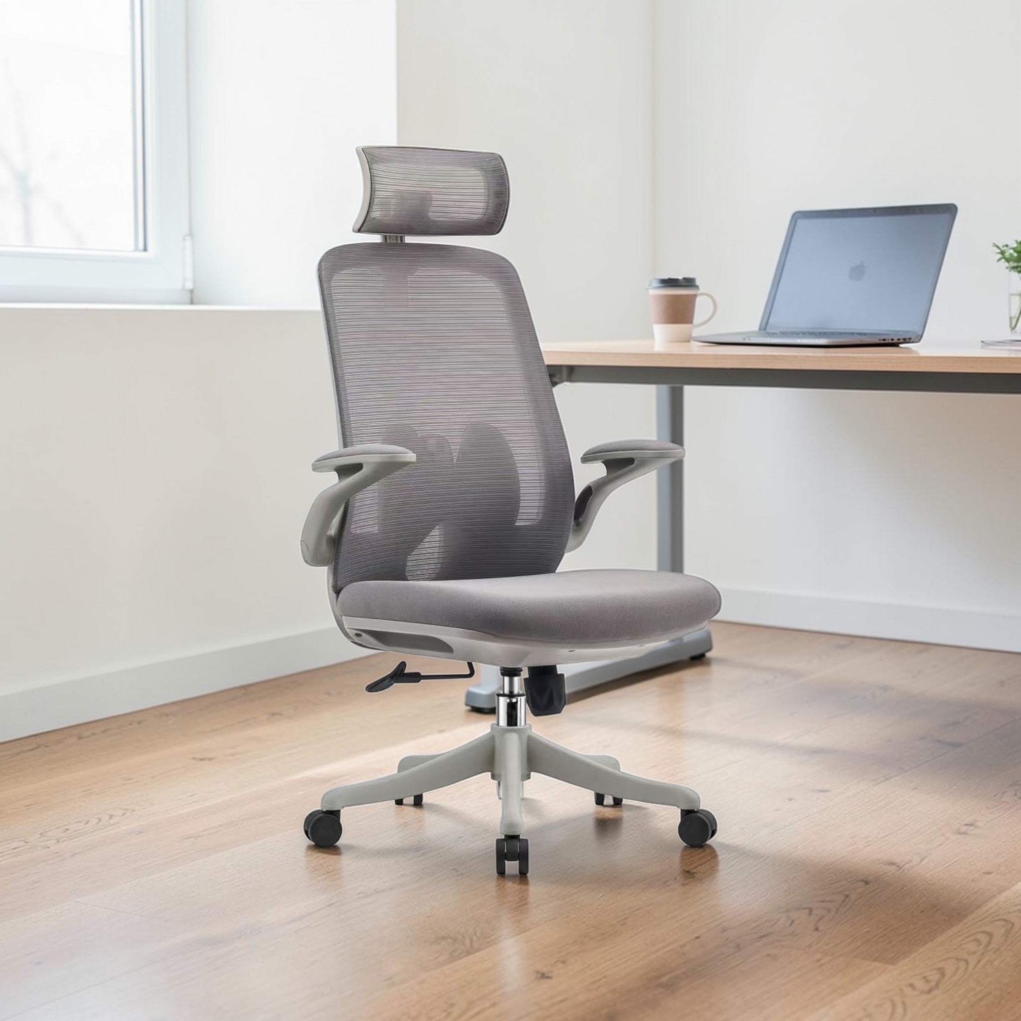 Ergonomic Mesh Office Chair with Adjustable Headrest & Lumbar Support