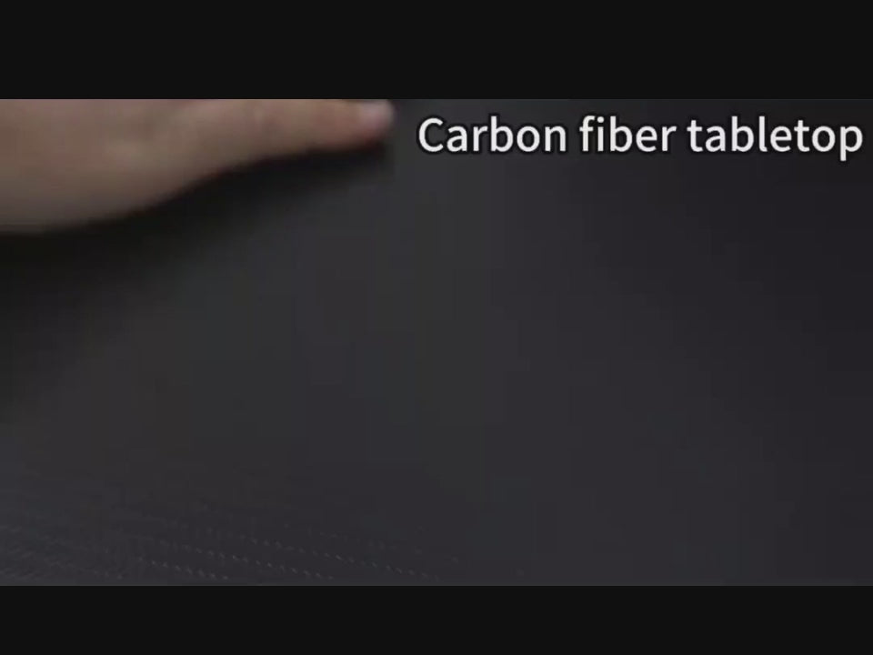 👉Free Installation👈Smart Gaming Table | Electric Adjustable Height Desk | Carbon Fibre Tabletop | Computer Desk - Curved front edge – more comfortable for arms