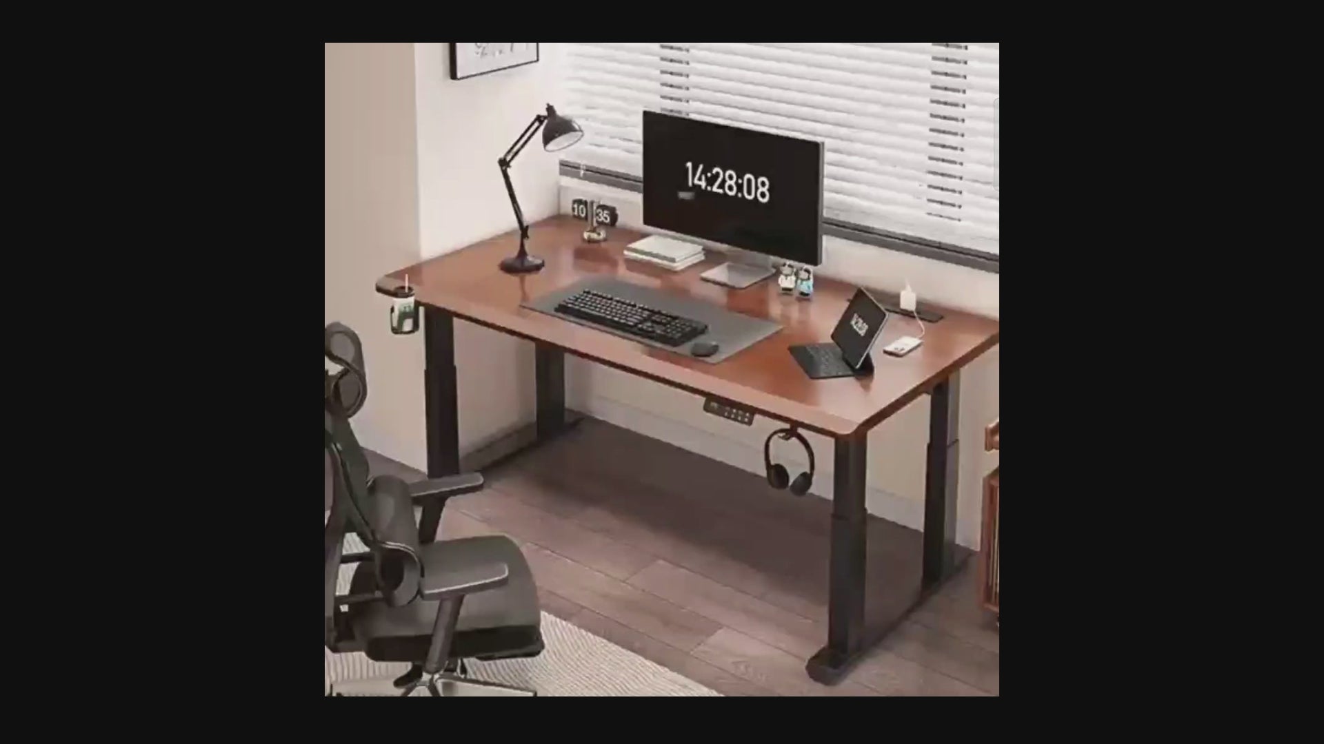 👉Free Installation👈 Dual Motor Electric Standing Desk (25mm) - 4 Metal Legs for Maximum Stability